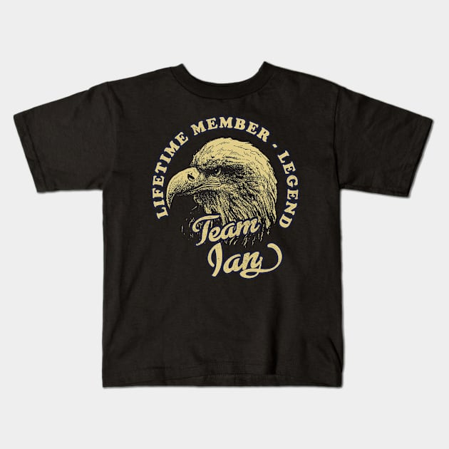 Ian Name - Lifetime Member Legend - Eagle Kids T-Shirt by Stacy Peters Art